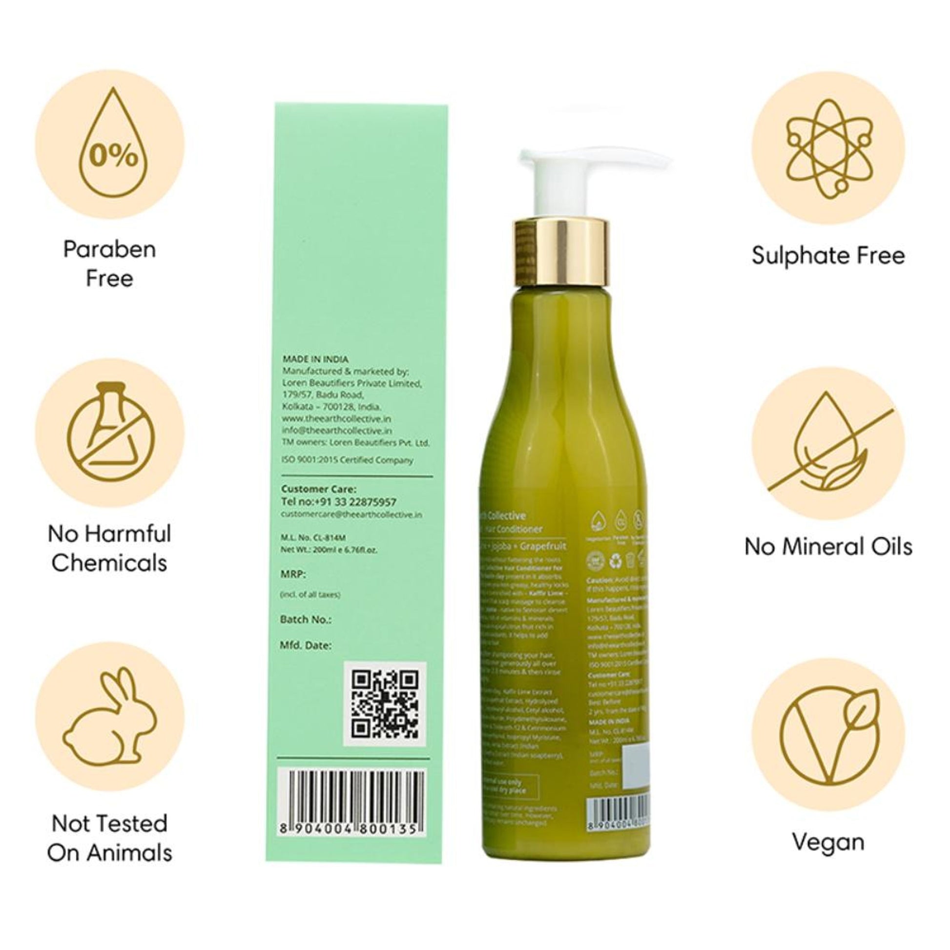 The Earth Collective Hair Conditioner- Oily Hair - For Oily Scalp