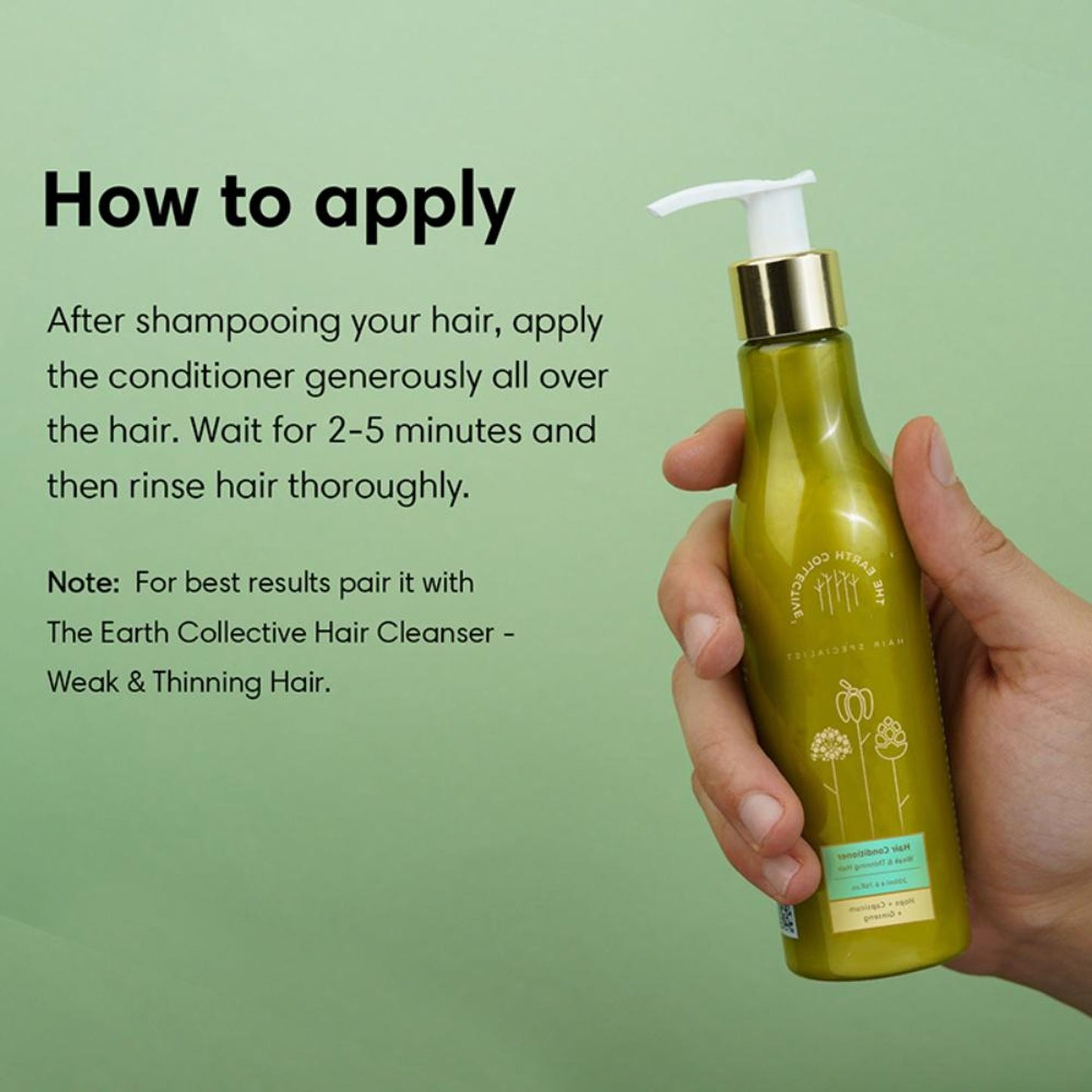 The Earth Collective Hair Conditioner, Weak & Thinning Hair