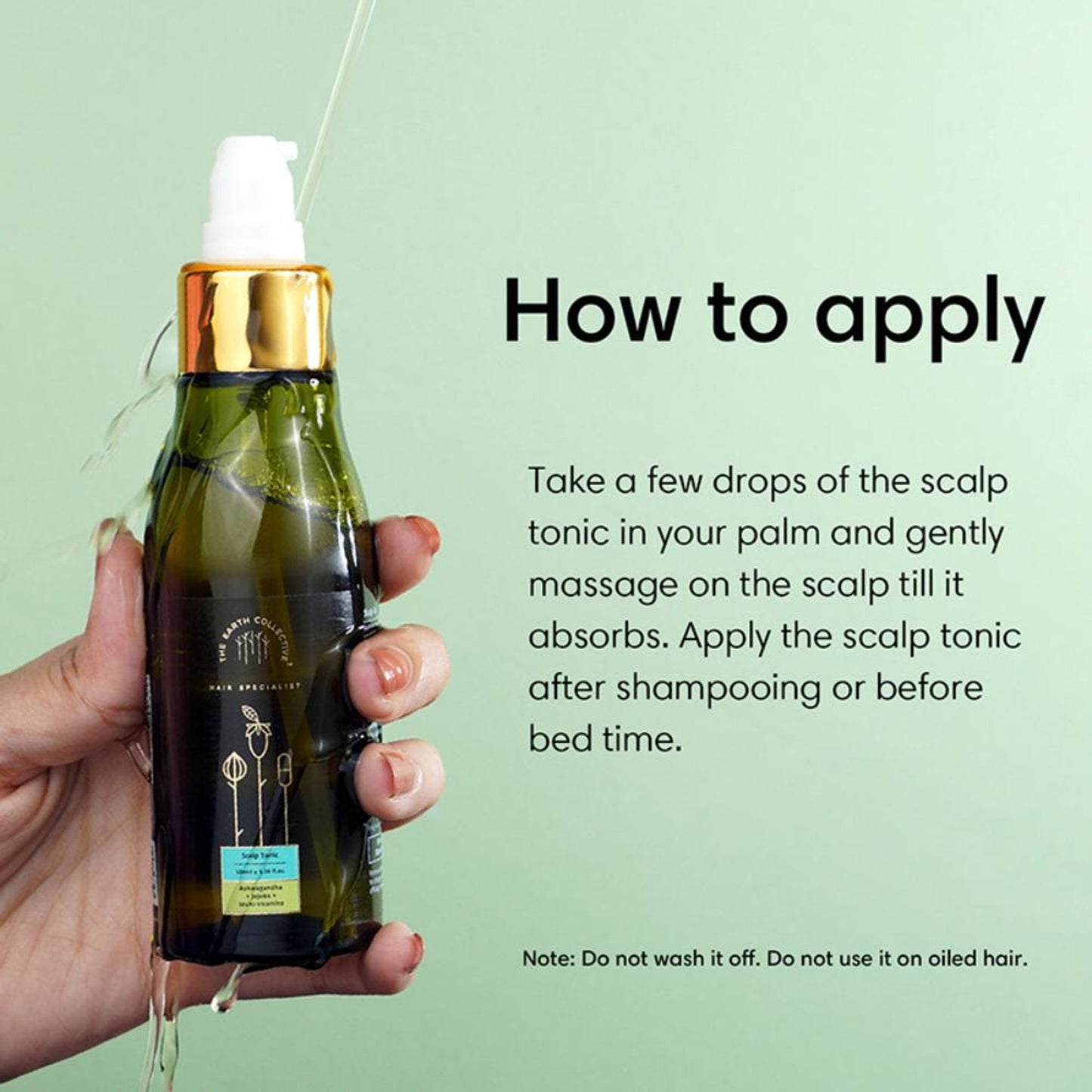 The Earth Collective Scalp Tonic ith Niacinamide- Hydrating & Nourishing Scalp Serum