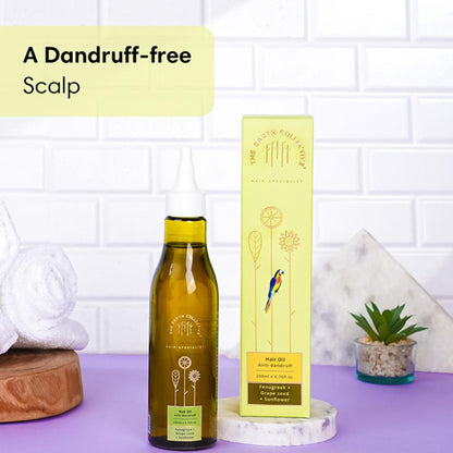 The Earth Collective Hair Oil, Anti Dandruff With Neem & Fenugreek