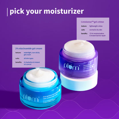 Plum Cerasense Moisturizer for Instant Barrier Repair & 72-Hr Moisturization
