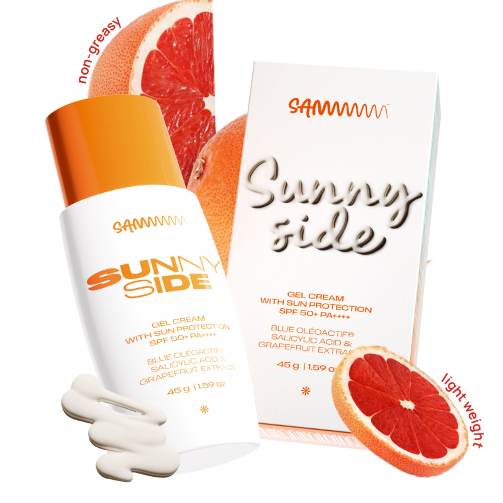 Sammmm Sunnyside Sun Protection Gel Cream With SPF 50+ PA++++