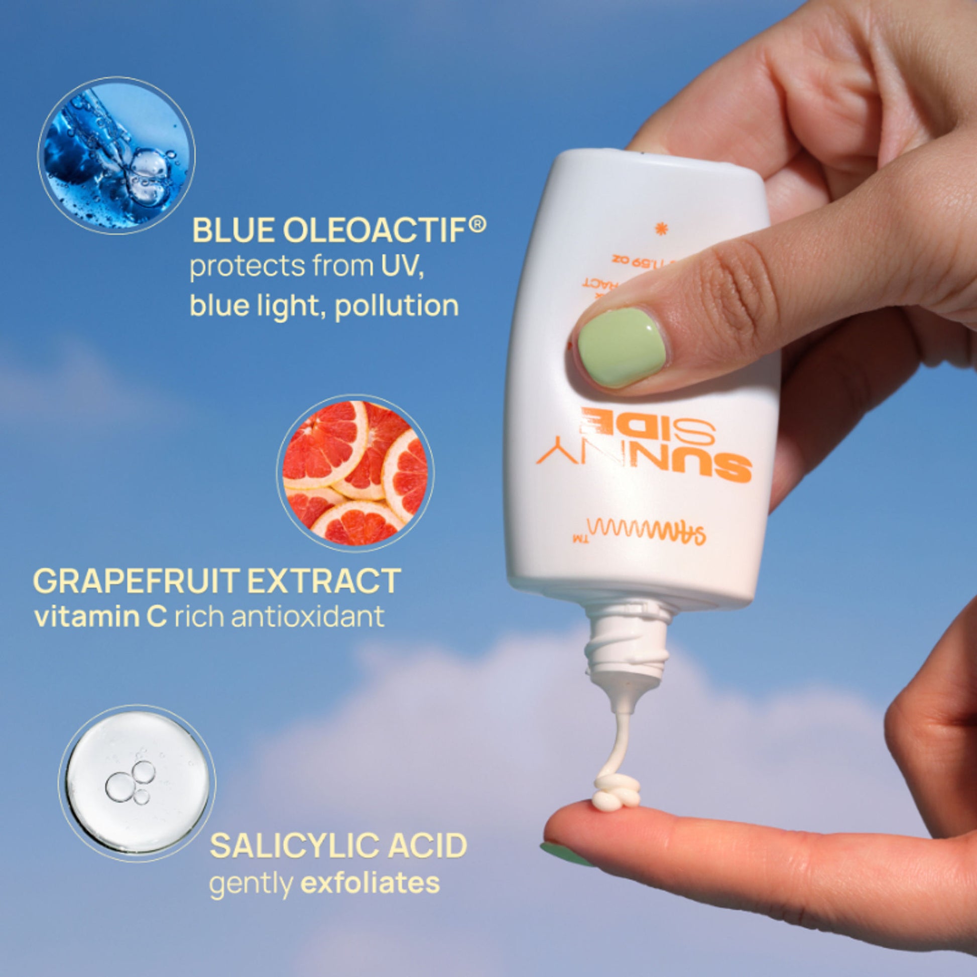 Sammmm Sunnyside Sun Protection Gel Cream With SPF 50+ PA++++
