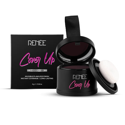 RENEE Cover-Up Hair Powder For Men & Women, For Instant Grey Hair Coverage & Root Touch-Up - Brown