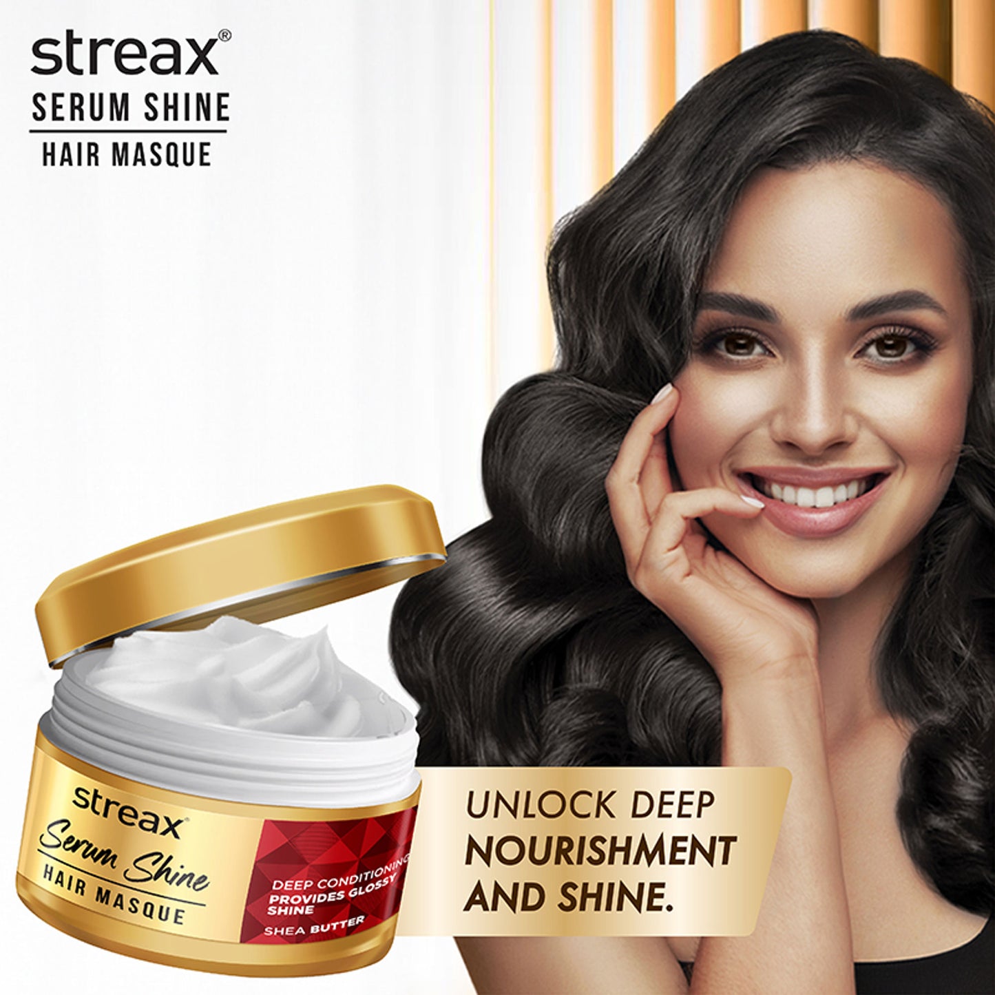 Streax Serum Shine Paraben Free Mask For Dull, Dry & Frizzy Hair