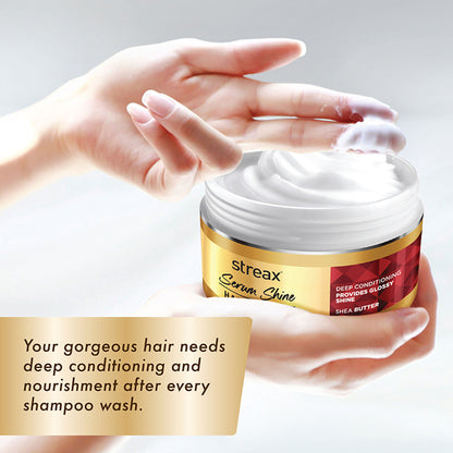 Streax Serum Shine Paraben Free Mask For Dull, Dry & Frizzy Hair