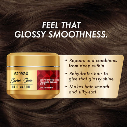 Streax Serum Shine Paraben Free Mask For Dull, Dry & Frizzy Hair