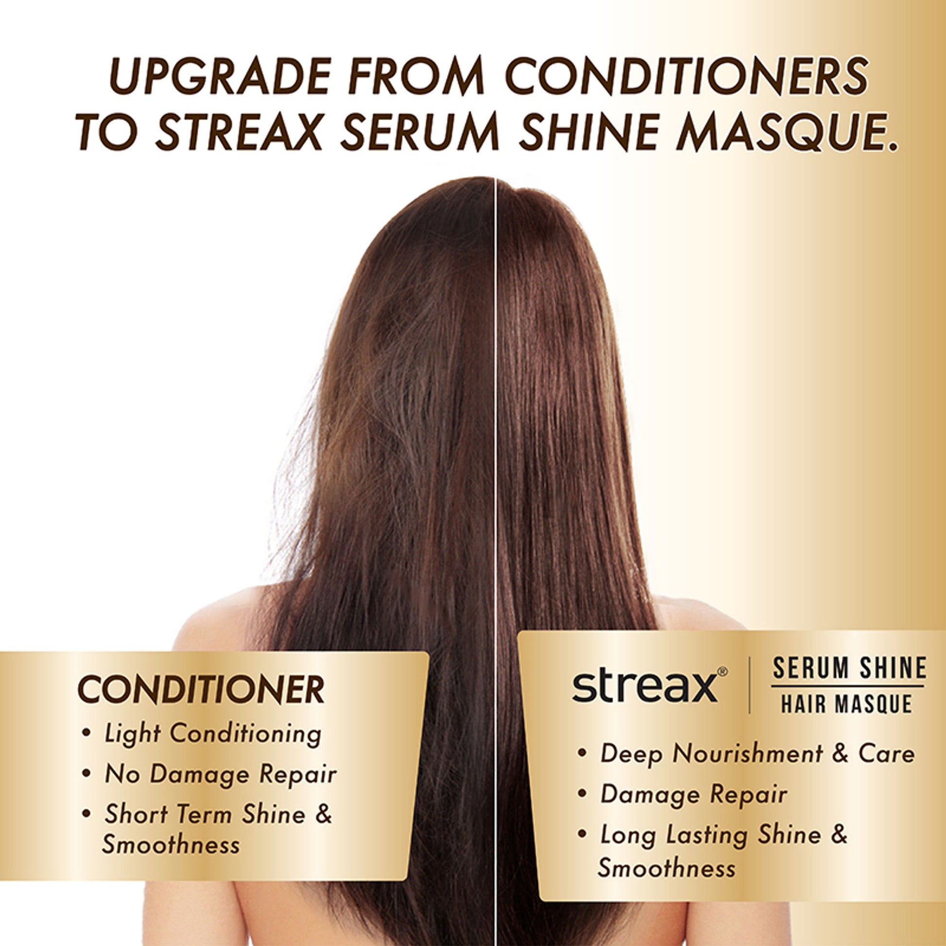 Streax Serum Shine Paraben Free Mask For Dull, Dry & Frizzy Hair