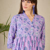 Dhiyona IE Women's Adults-Women Floral Printed Cotton A-Line Kurta with Trousers