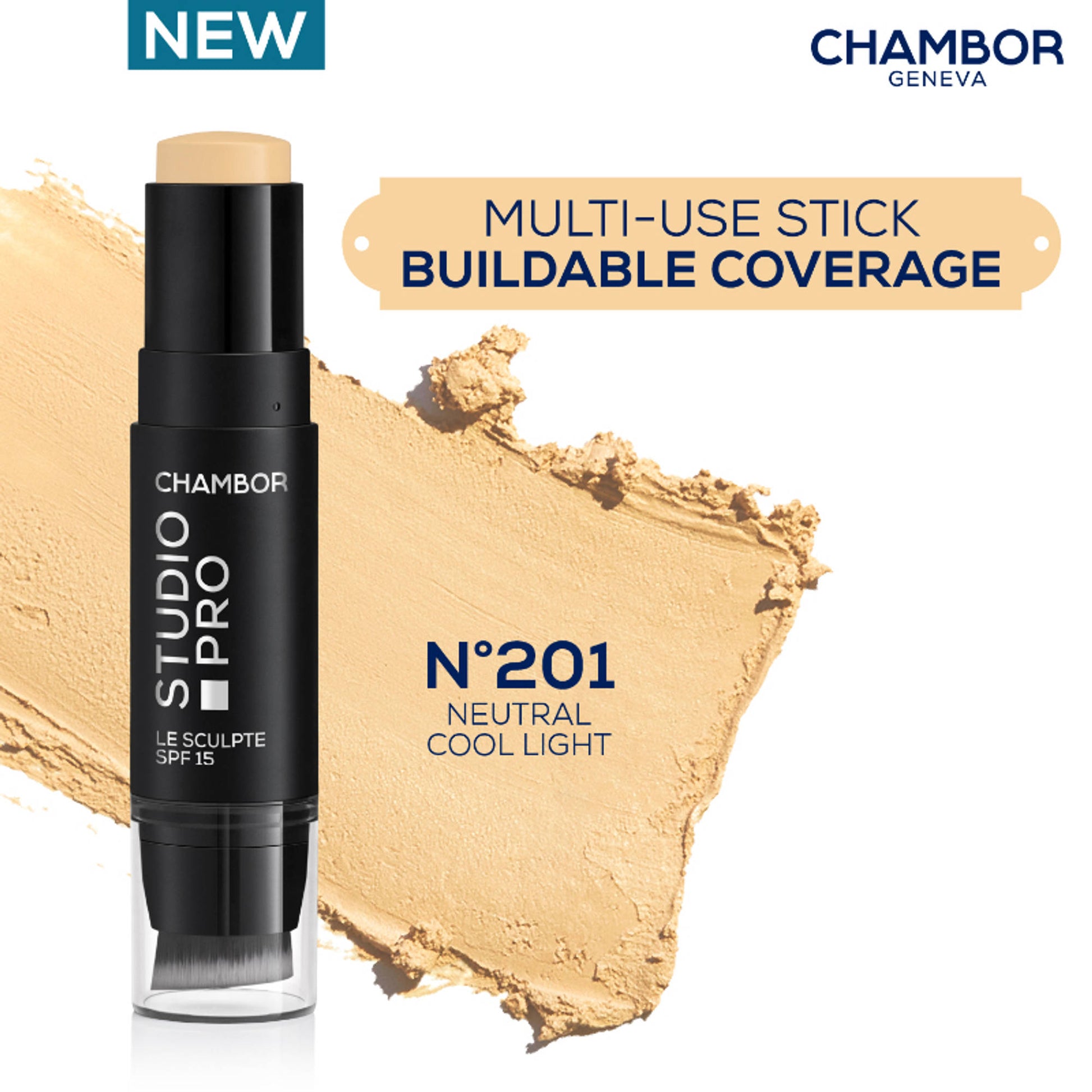 Chambor Studio Pro Le Sculpte Stick Foundation - Neutral Cool Light