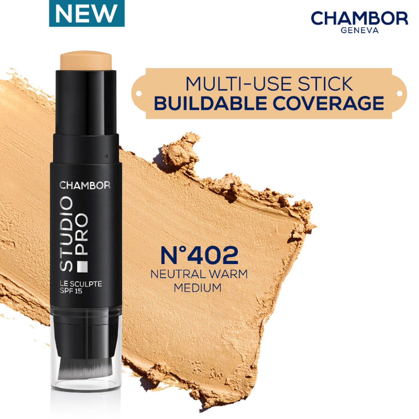 Chambor Studio Pro Le Sculpte Stick Foundation - Neutral Warm Medium