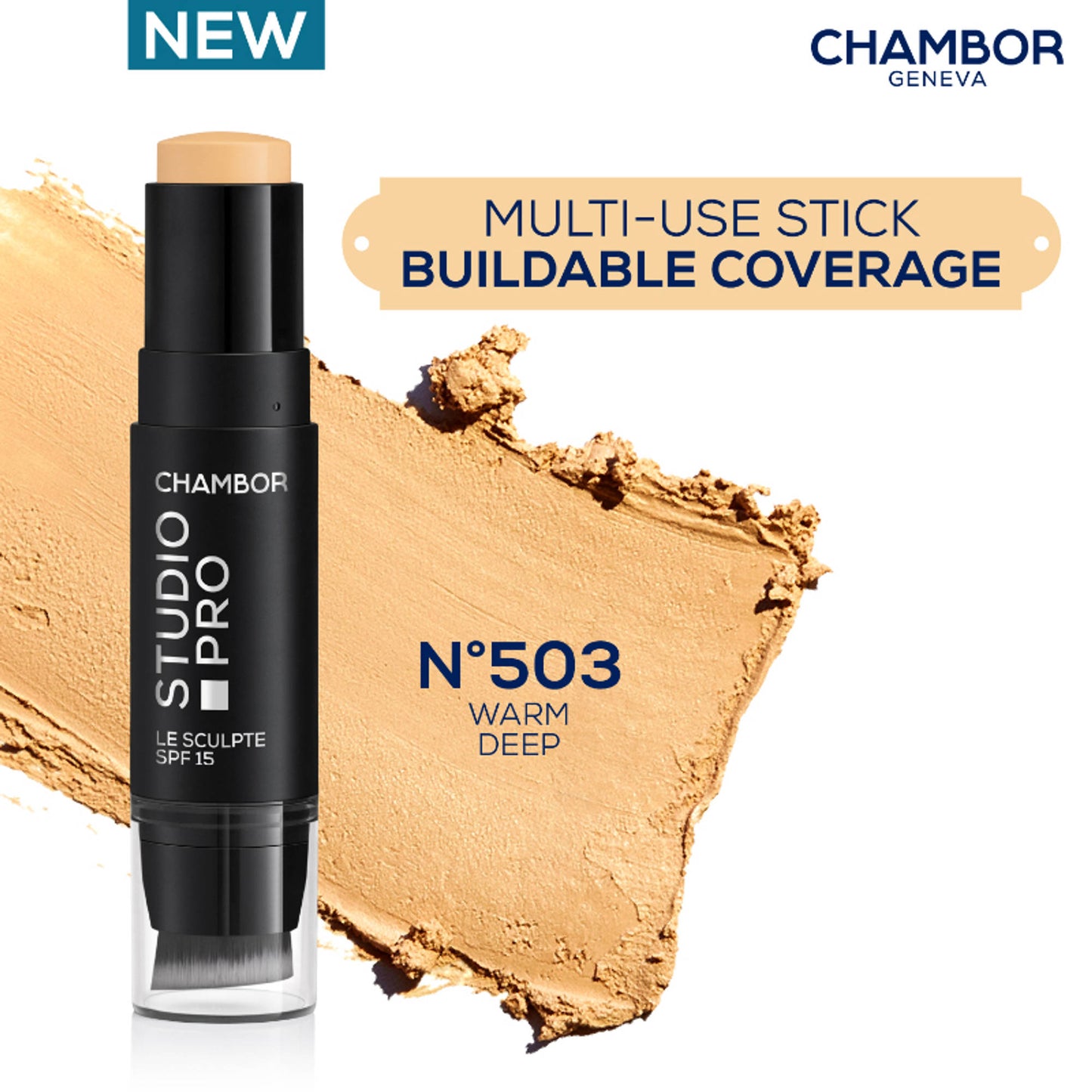 Chambor Studio Pro Le Sculpte Stick Foundation - Warm Deep