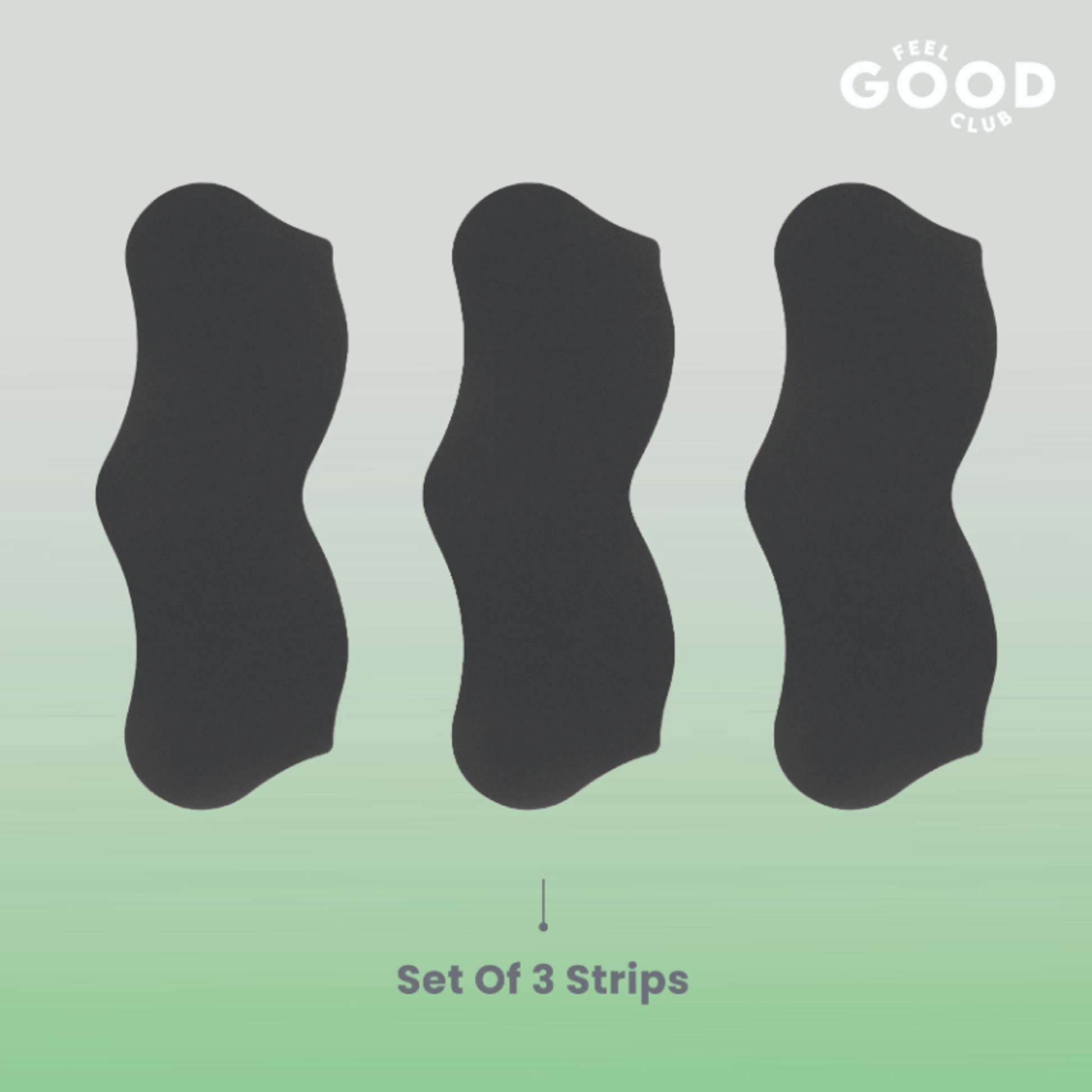 Feel Good Club Pack Of 3 Nose Strips For Skin Pore Cleansing Exfoliation With Charcoal & Aloe Vera