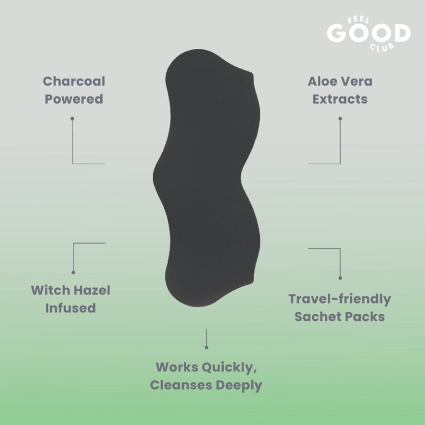 Feel Good Club Pack Of 3 Nose Strips For Skin Pore Cleansing Exfoliation With Charcoal & Aloe Vera