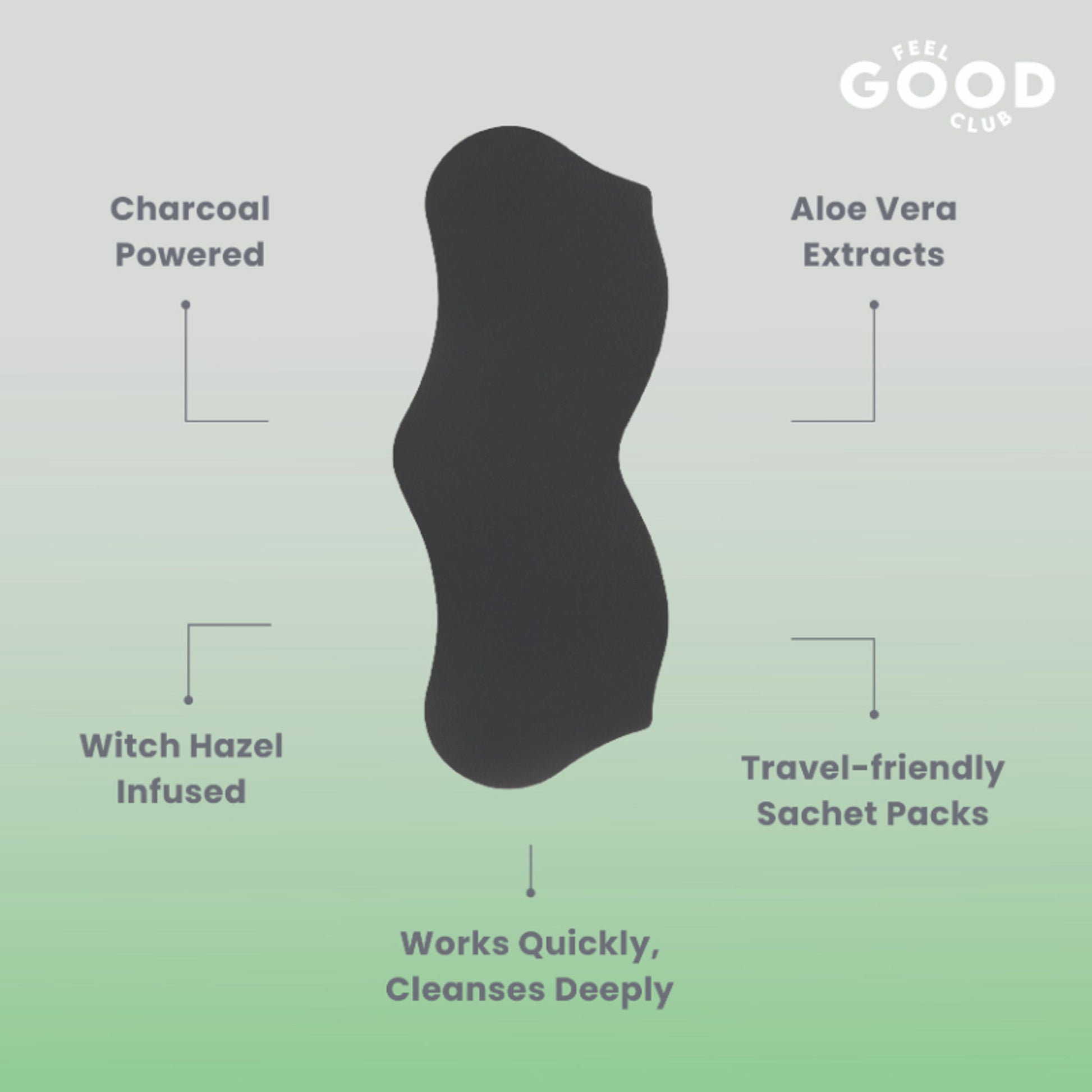 Feel Good Club Pack Of 3 Nose Strips For Skin Pore Cleansing Exfoliation With Charcoal & Aloe Vera