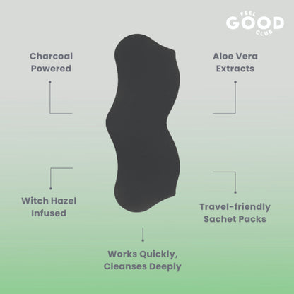 Feel Good Club Pack Of 3 Nose Strips For Skin Pore Cleansing Exfoliation With Charcoal & Aloe Vera