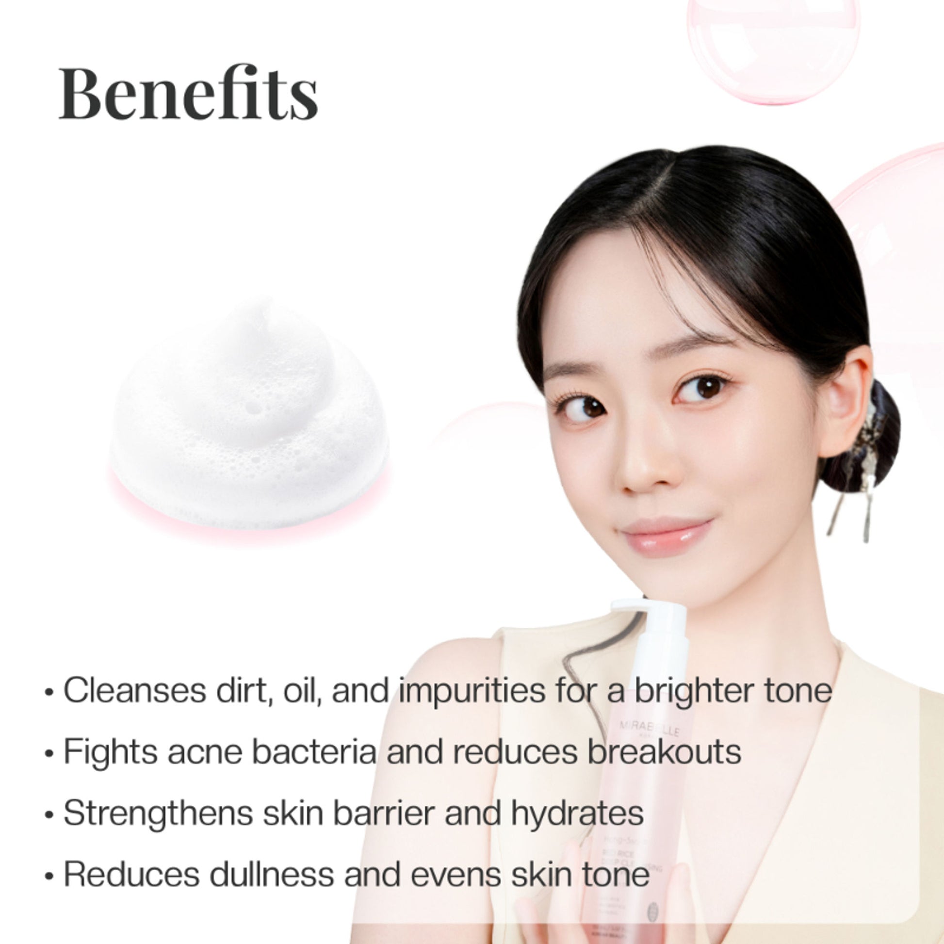 Mirabelle Korea Red Rice Deep Cleansing Face Wash