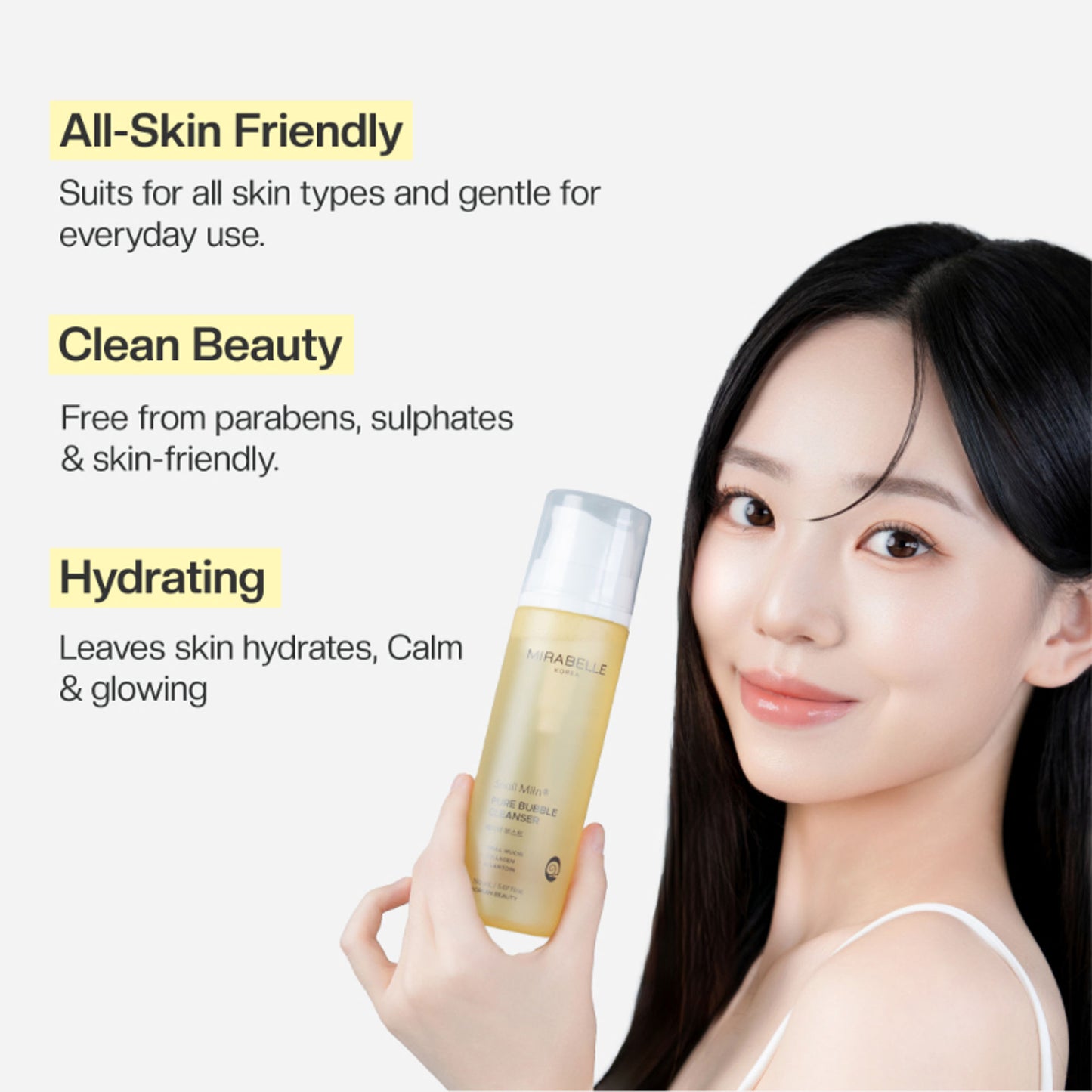 Mirabelle Korea Snail Bubble Cleanser