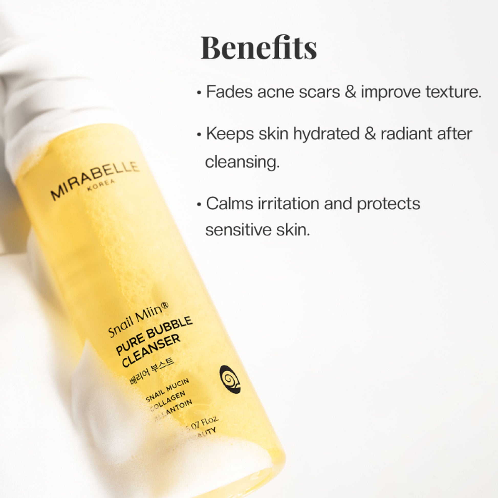 Mirabelle Korea Snail Bubble Cleanser