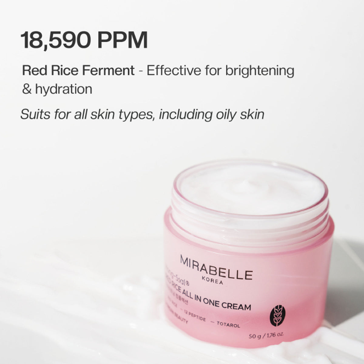 Mirabelle Korea Red Rice All In One Moisturing Cream
