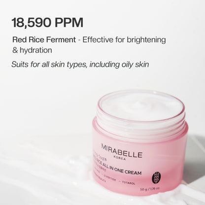 Mirabelle Korea Red Rice All In One Moisturing Cream