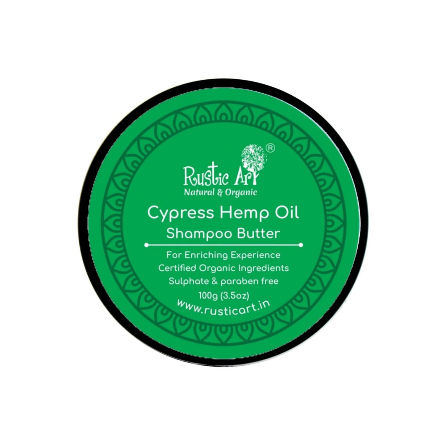 Rustic Art Natural & Organic Cypress Hemp Oil Shampoo Butter