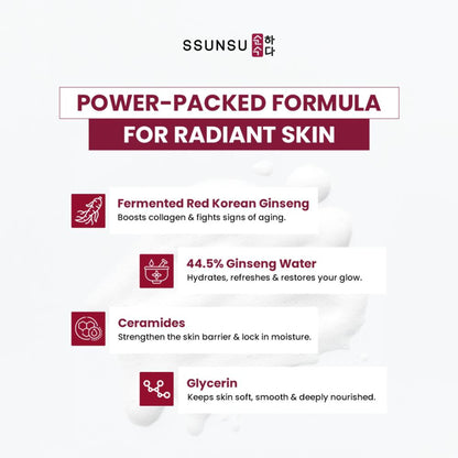 SSUNSU Water Barrier Cera Ginseng Cloud Cleanser