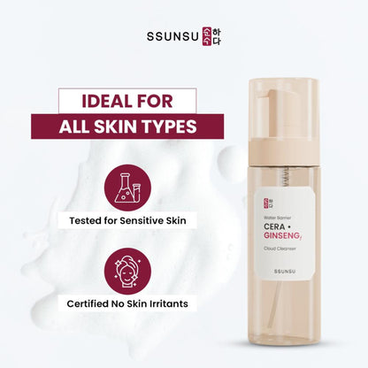 SSUNSU Water Barrier Cera Ginseng Cloud Cleanser