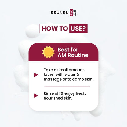 SSUNSU Water Barrier Cera Ginseng Cloud Cleanser