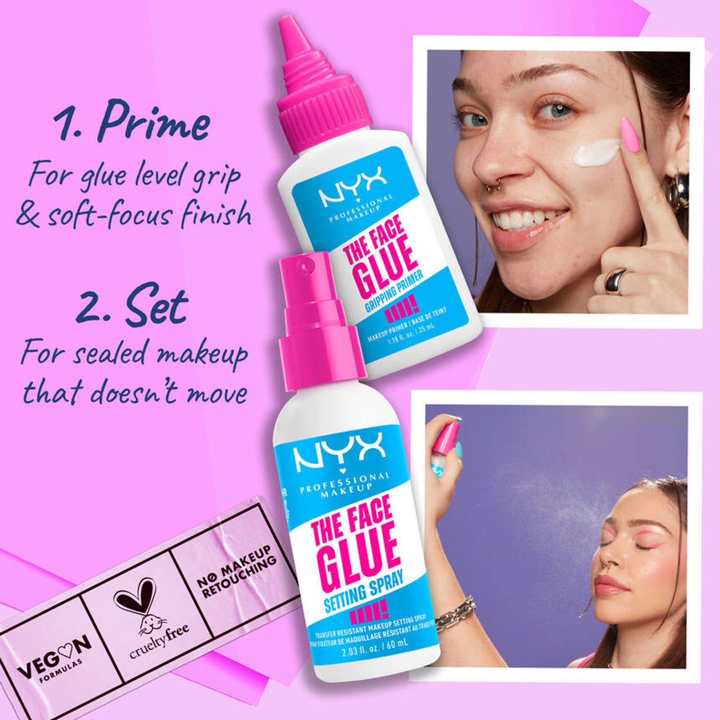 NYX Professional Makeup The Face Glue Gripping Primer