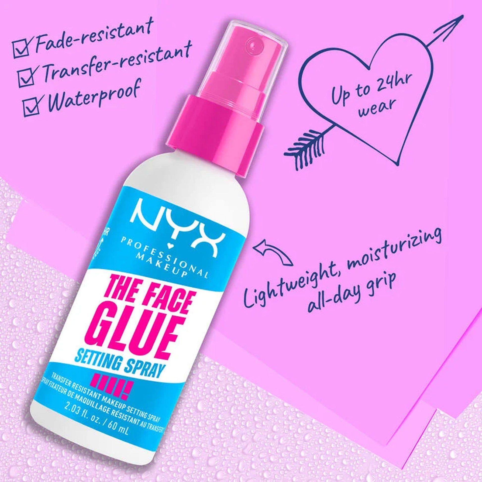 NYX Professional Makeup The Face Glue Setting Spray