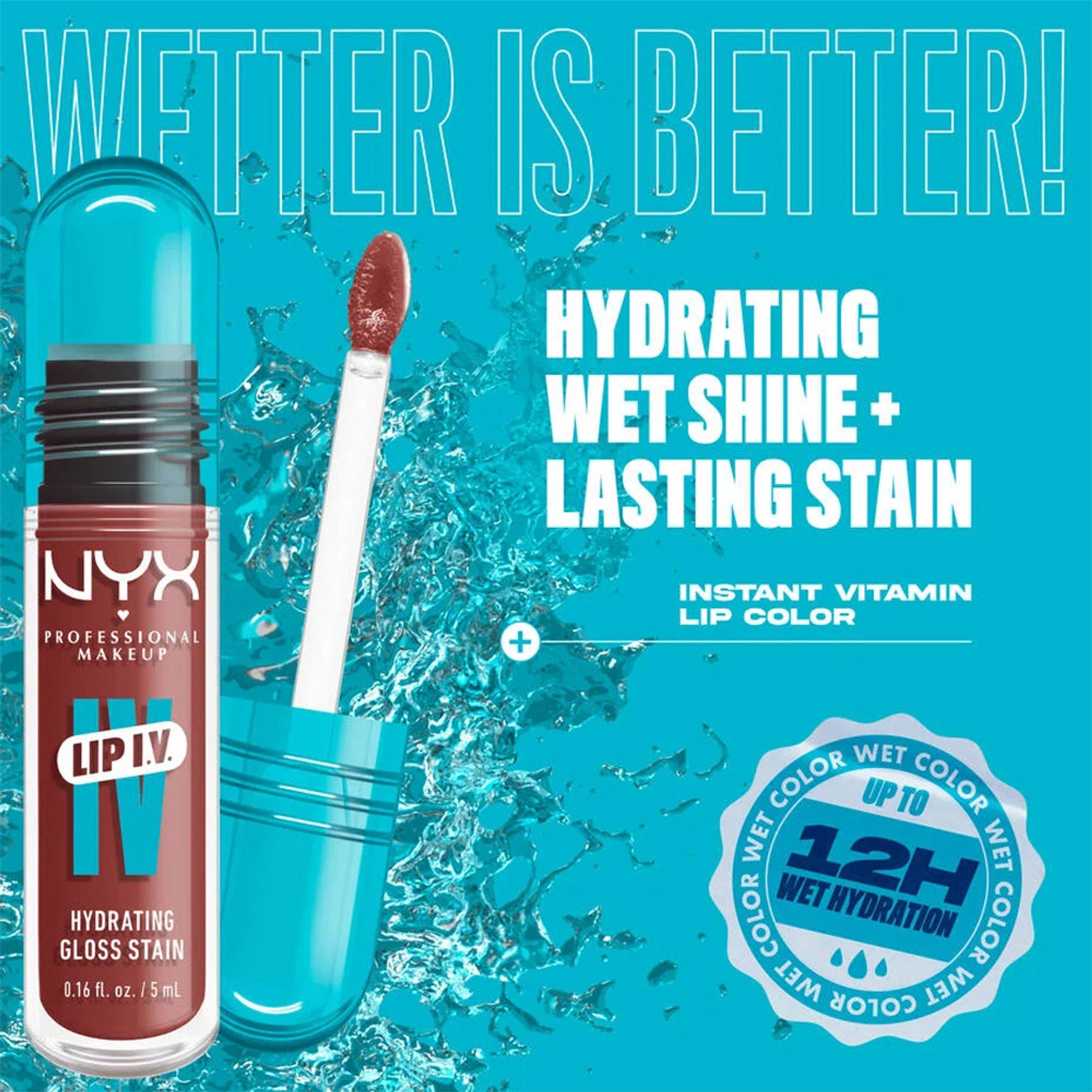 NYX Professional Makeup Lip I.V. Hydrating Gloss Stain - Hydra-Honey