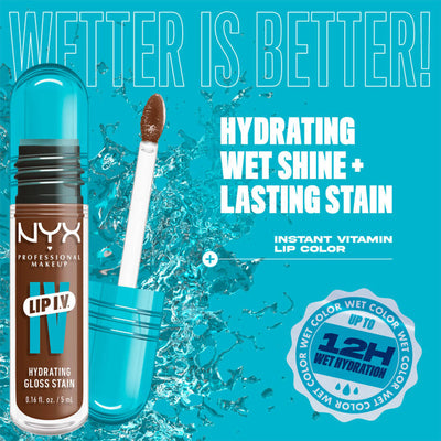 NYX Professional Makeup Lip I.V. Hydrating Gloss Stain - Splash N Spice