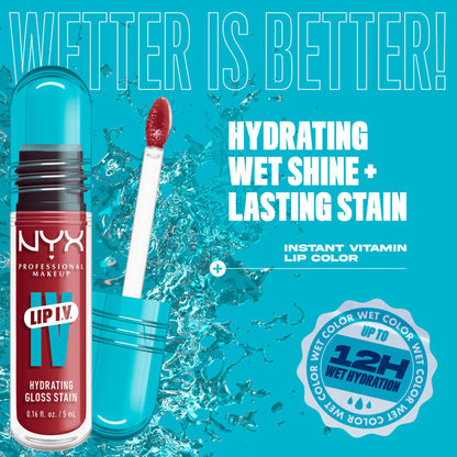 NYX Professional Makeup Lip I.V. Hydrating Gloss Stain - Bubblegum Burst