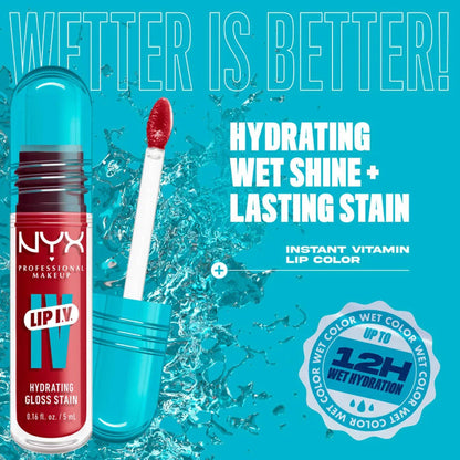 NYX Professional Makeup Lip I.V. Hydrating Gloss Stain - Berry Thirsty