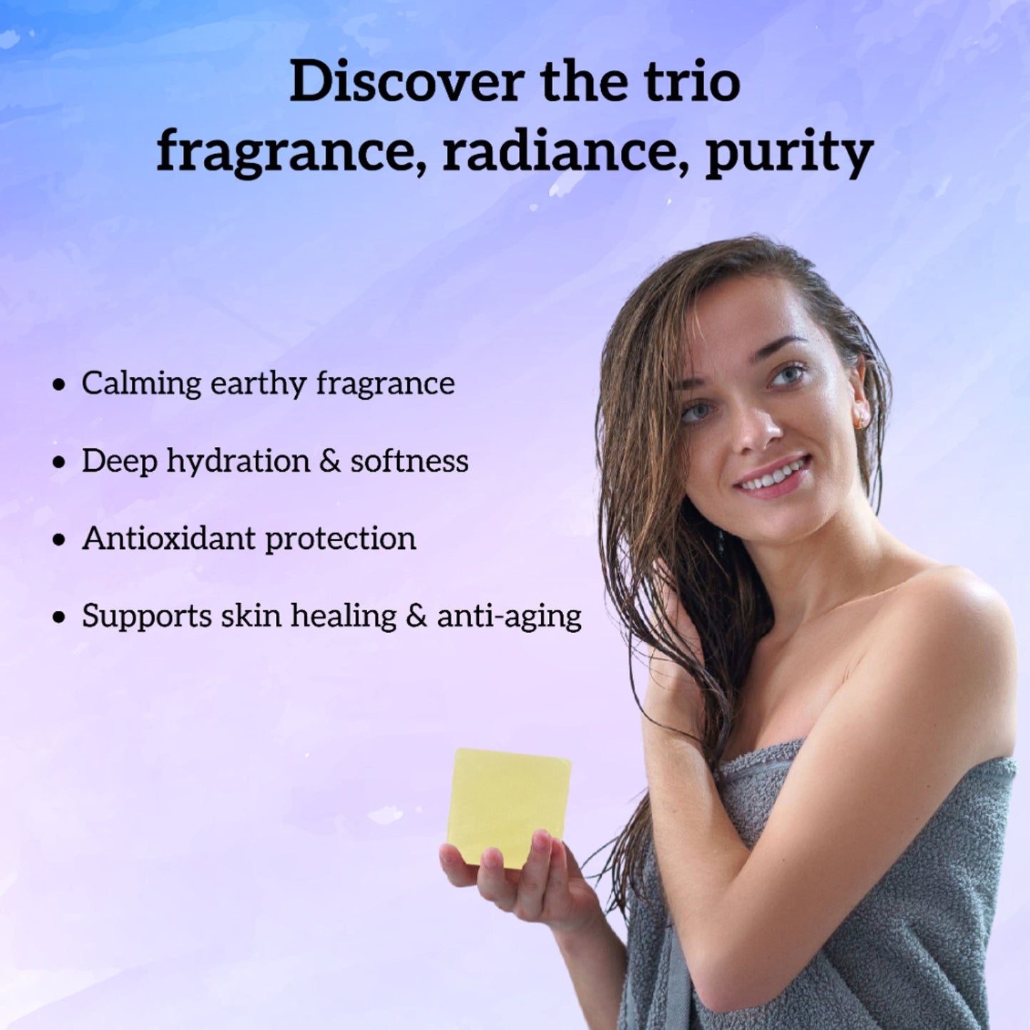 inatur Patchouli & Vetiver Herbal Soap with Natural Essential Oils for Hydration & Purification
