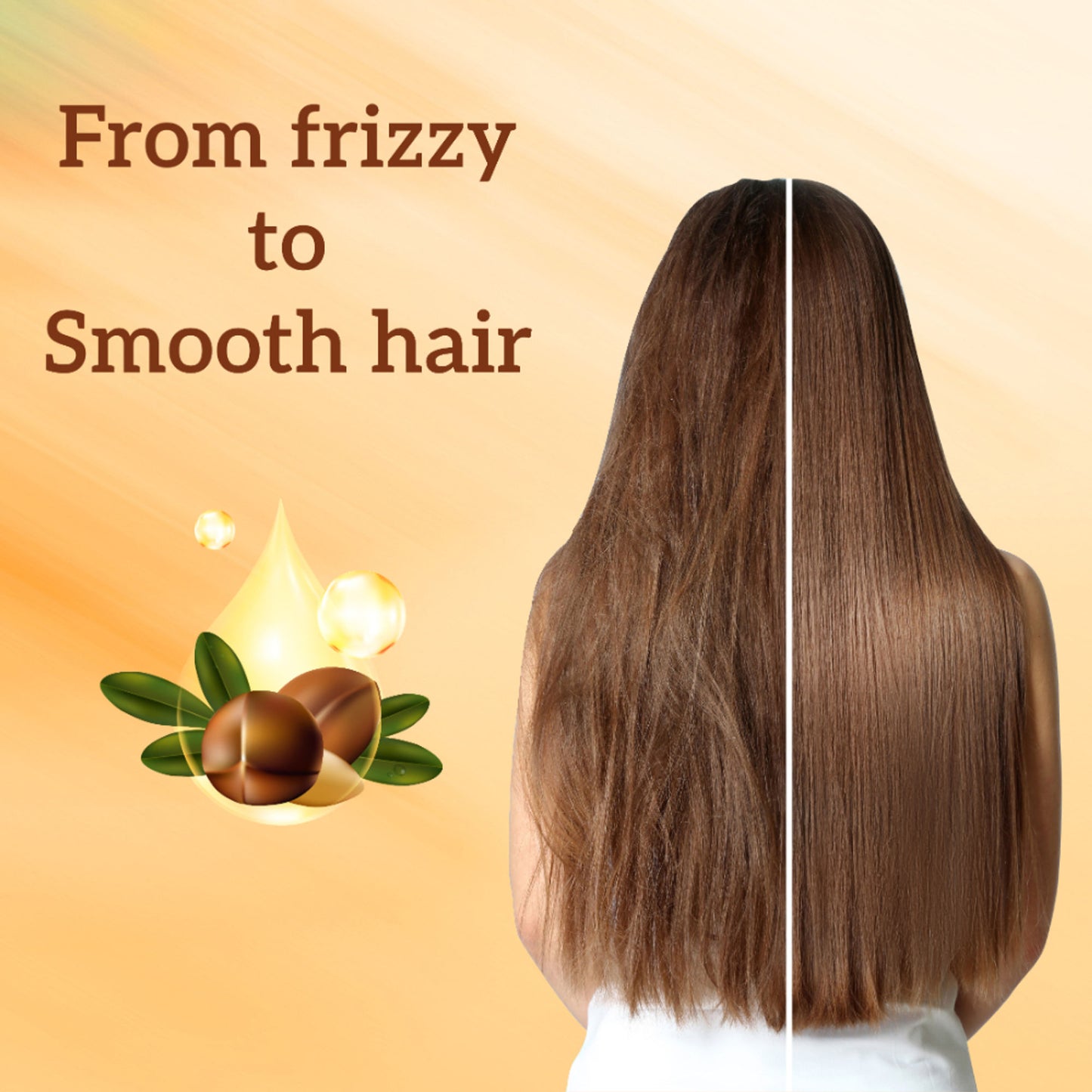 Inatur Argan Hair Cream, Vegan Styling for Men & Women, Controls Frizz & Tames Dry Hair