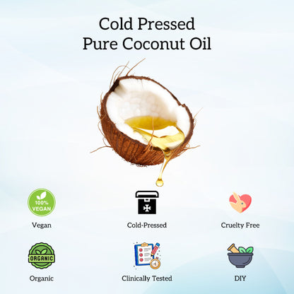 inatur Coconut Oil, 100% Pure, Cold-Pressed, Virgin & Organic, for Hair, Skin & Baby Care