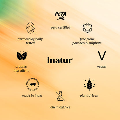 Inatur Argan Oil Hair Mask, Natural & Vegan, Deep Repair, Adds Shine & Smoothness