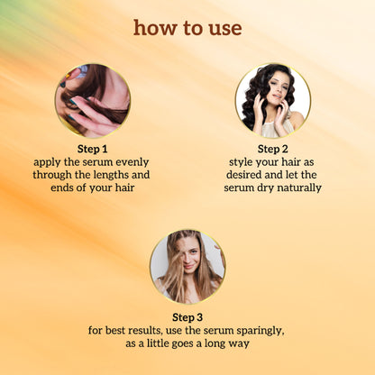 Inatur Argan Hair Serum, Smoothens, Strengthens, Adds Shine, Lightweight & Non-Greasy