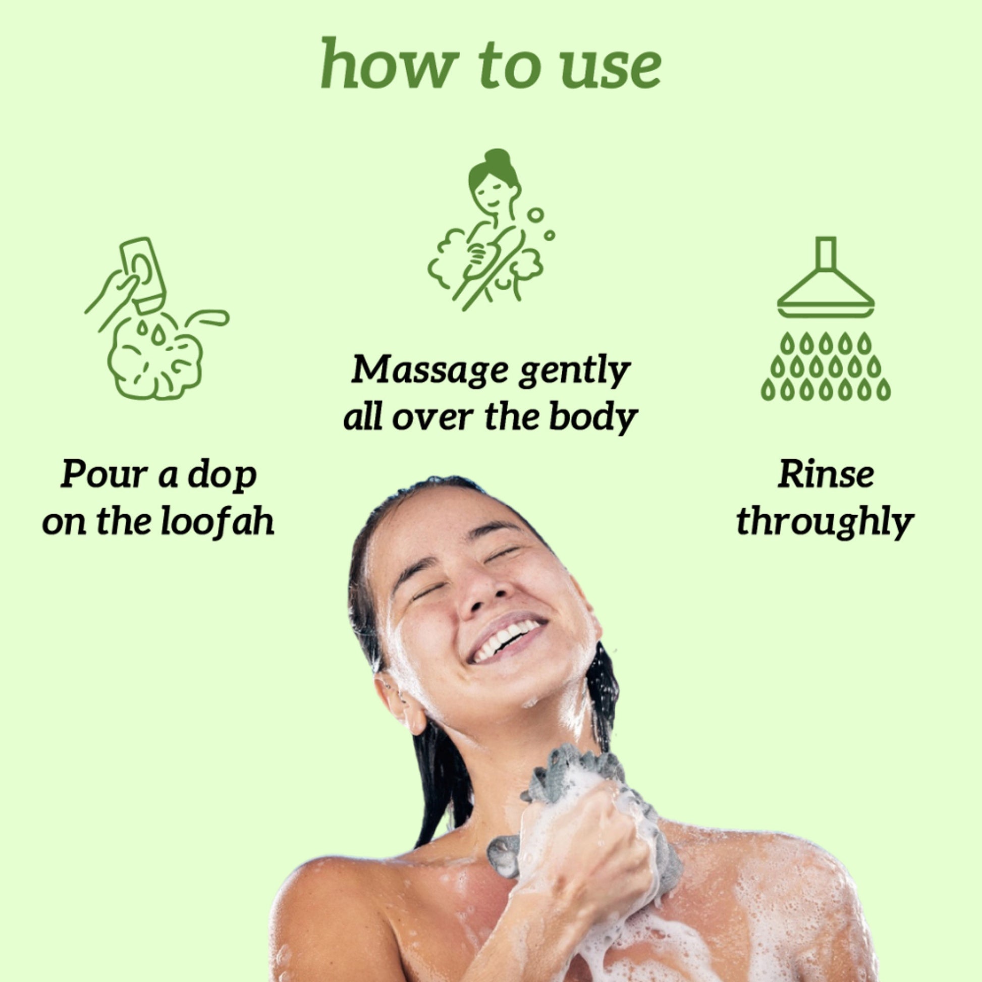 inatur Eucalyptus Shower Gel for Relaxation and Stress Relief with Mint and Lavender
