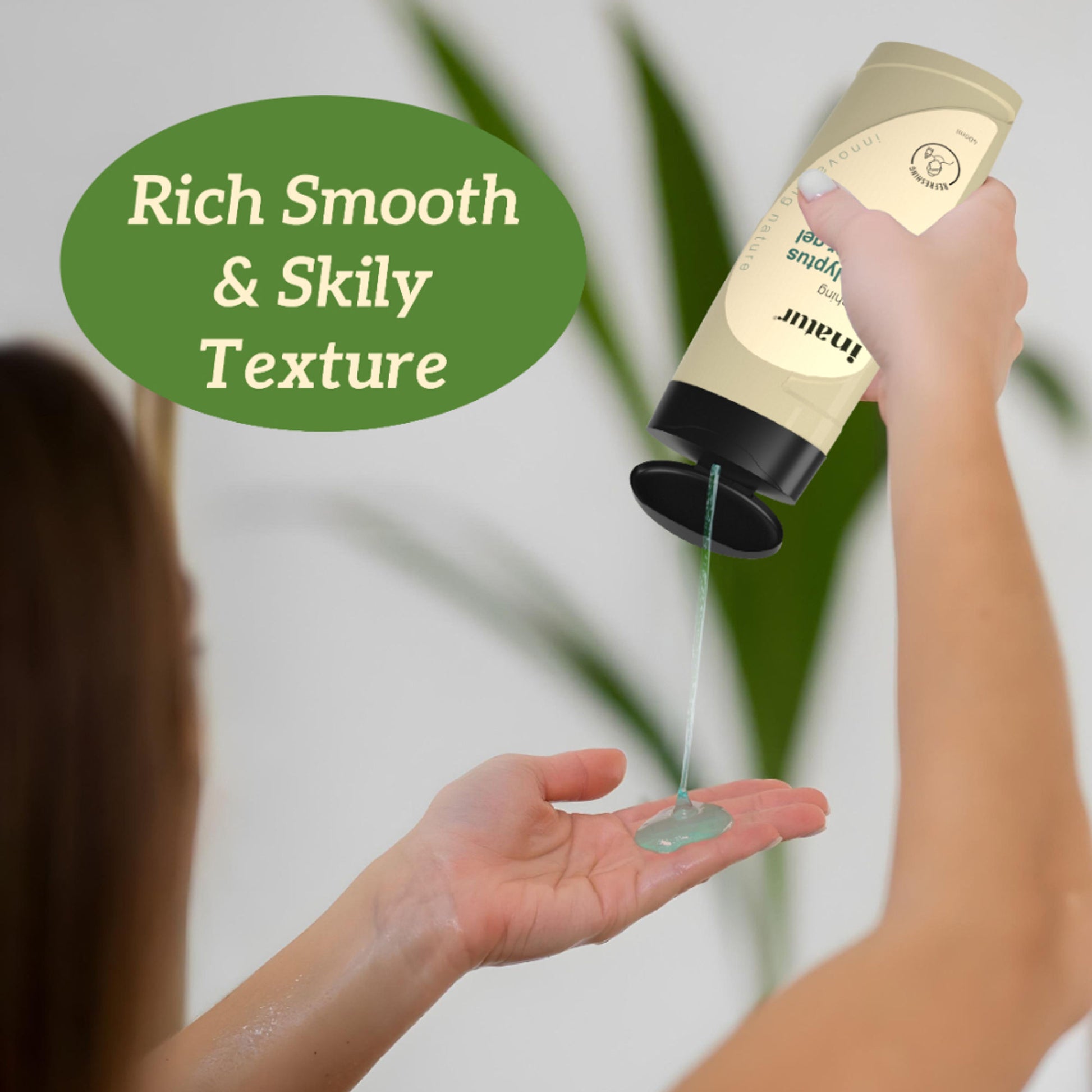 inatur Eucalyptus Shower Gel for Relaxation and Stress Relief with Mint and Lavender