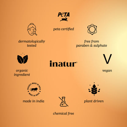 inatur Almond Oil, 100% Pure, Cold Pressed & Organic, for Face, Body, Hair & Baby Care