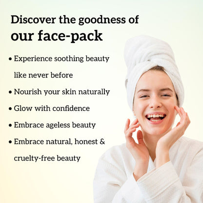 inatur Sandal Face Pack for Tan Removal, Blemish Control, with Herbal Extracts
