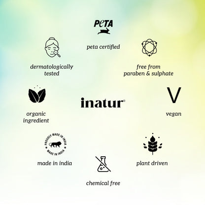 inatur Sandal & Turmeric Soap, 100% Natural & Vegan For Tan Removal & Brightening & All Skin Types