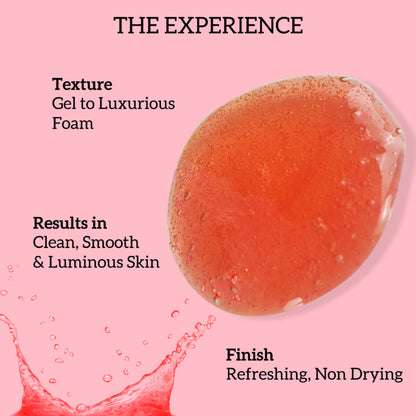inatur Shower Gel with Pomegranate, Raspberry, and Black Pepper for Daily Refreshing Wash