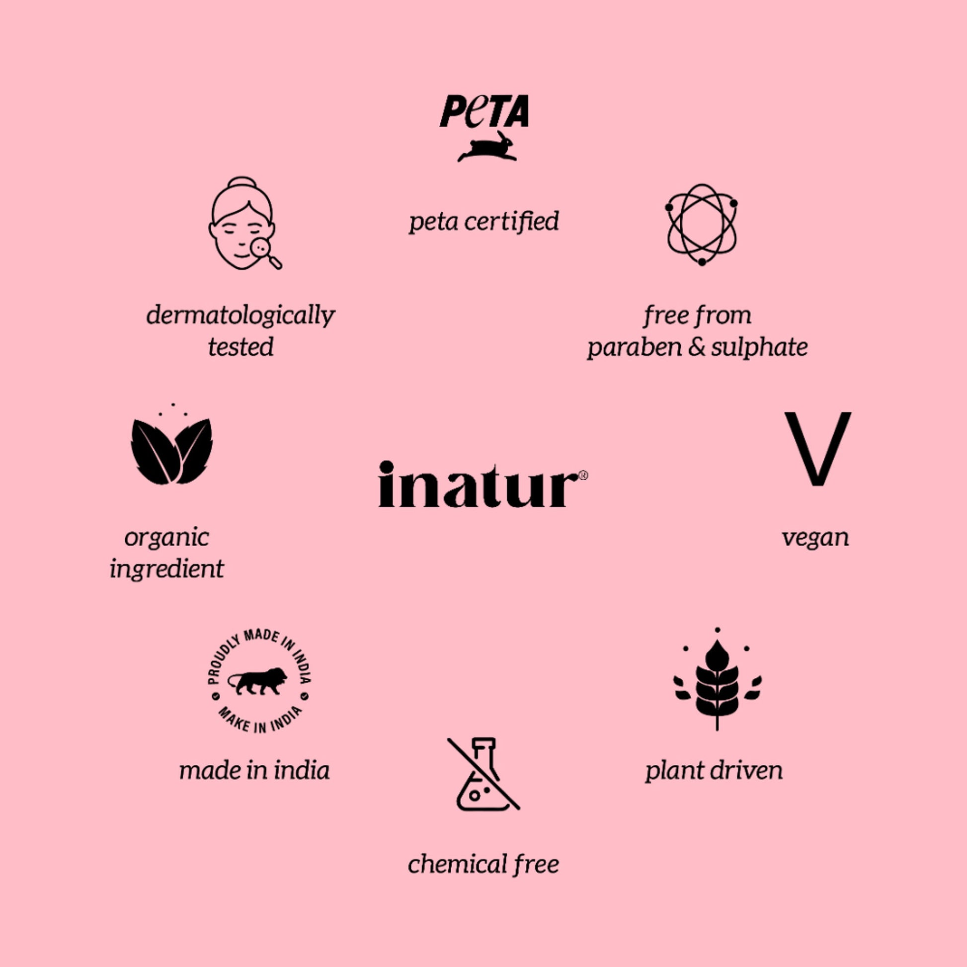 inatur Shower Gel with Pomegranate, Raspberry, and Black Pepper for Daily Refreshing Wash