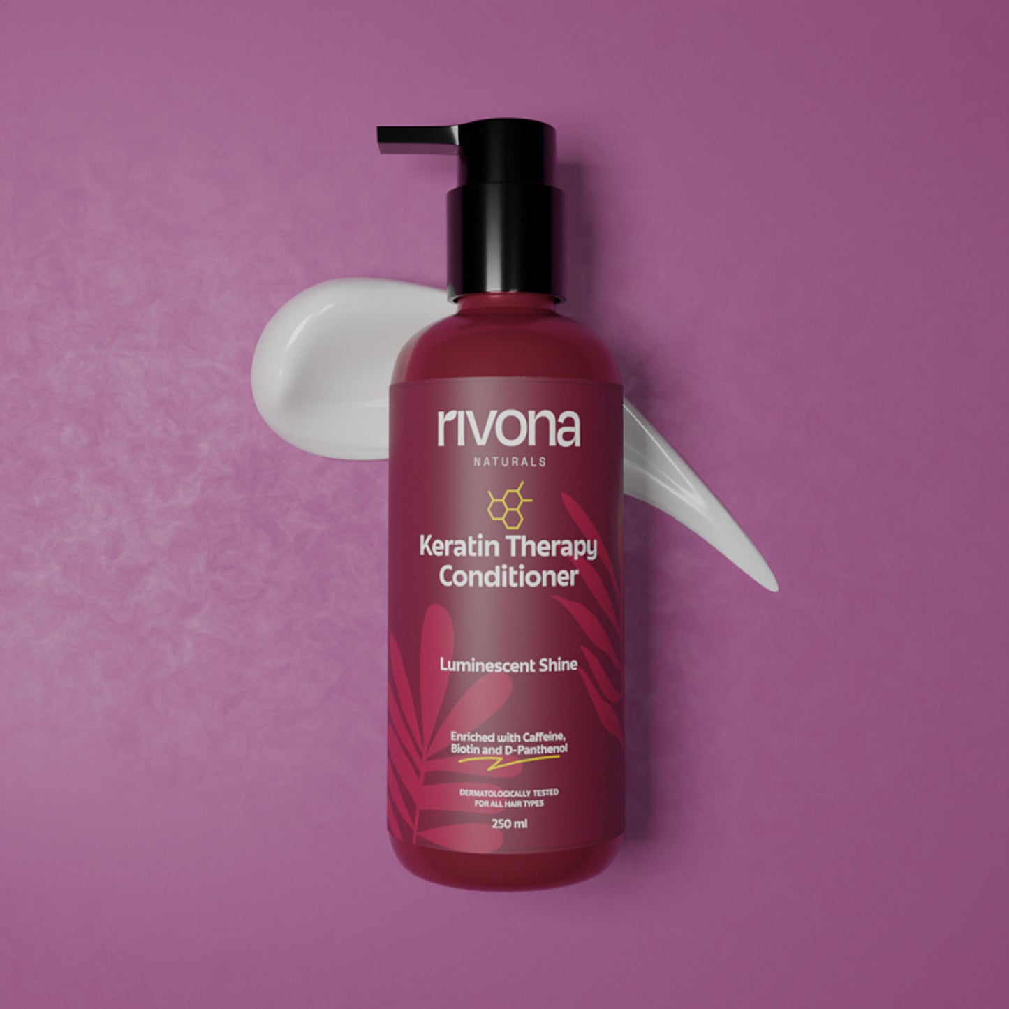 Rivona Naturals Keratin Conditioner For Dry And Frizzy Hair Sulphate And Paraben Free