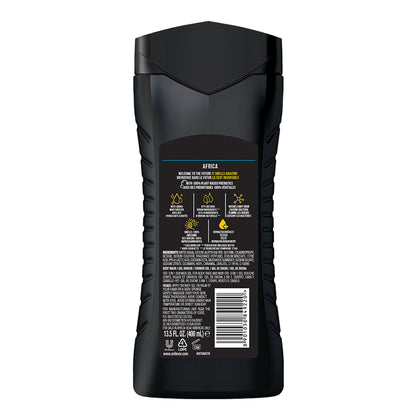 Axe Africa 3 In 1 Body, Face & Hair Wash For Men