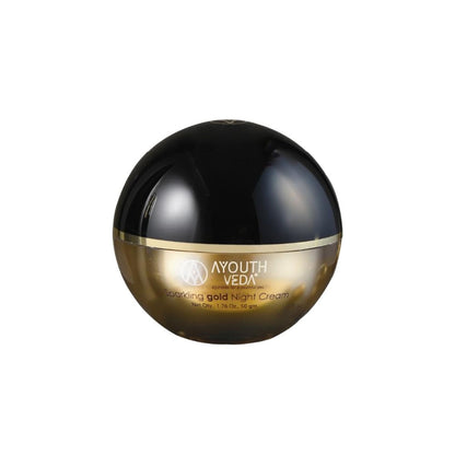 Sparkling Gold Night Cream with Kashmiri Saffron & 24k Gold to Reduce Wrinkles & Firm Skin